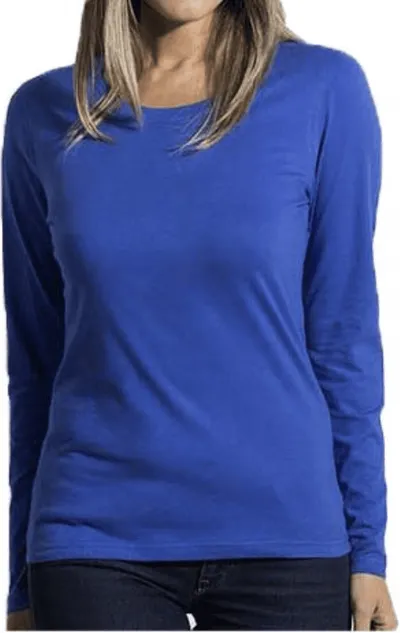 Fruit of the Loom Ženska majica Lady Fit dugi rukav, Plava
