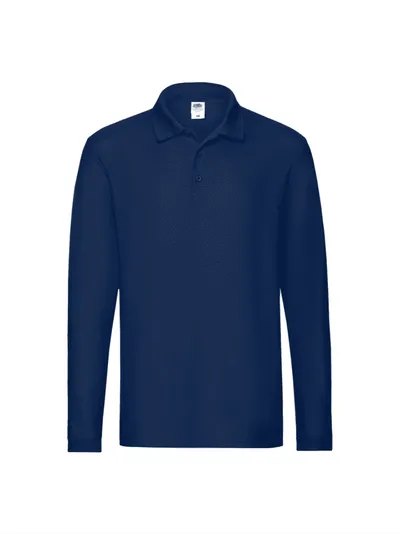 Fruit of the Loom Muška polo majica dugi rukav, Tamnoplava