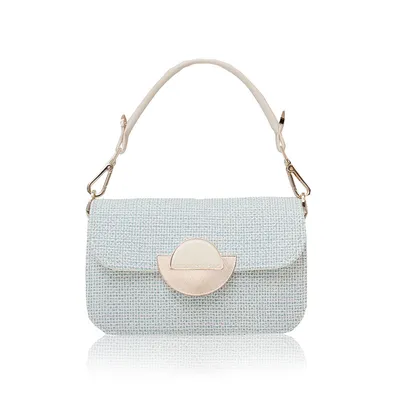 Lovely Bag Ženska torba Pia Star, Svijetloplava-srebrne boje