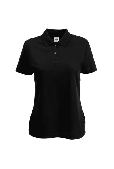 Fruit of the Loom Ženska polo majica Lady Fit, Crna
