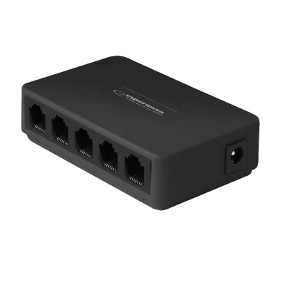 Esperanza switch 5 portni Ethernet 10/100/1000, ONYX