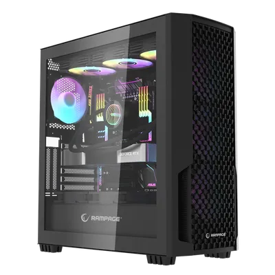 Rampage kućište gaming SHELOB Mesh, 4x ARGB Infinity Fan