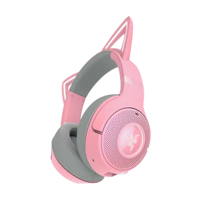 Razer Slušalice Kraken Kitty V2 BT - Quartz Edition - Wireless Bluetooth RGB Headset with Kitty Ears - FRML Packaging, RZ04-04860100-R3M1