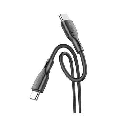 Borofone USB kabal BX99 1m Type-C to Type-C, 60W, silicone, black