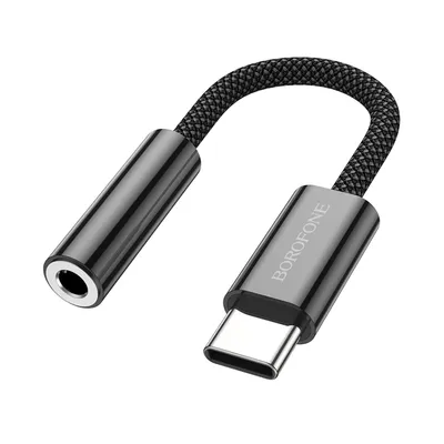 Borofone USB audio adapter BV15 Type-C to 3.5mm, black