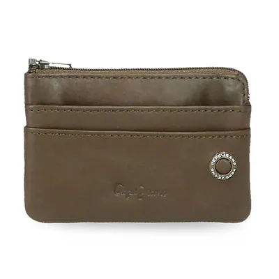 Pepe Jeans Muški kožni novčanik Badge 7370334, 11 cm, Kaki
