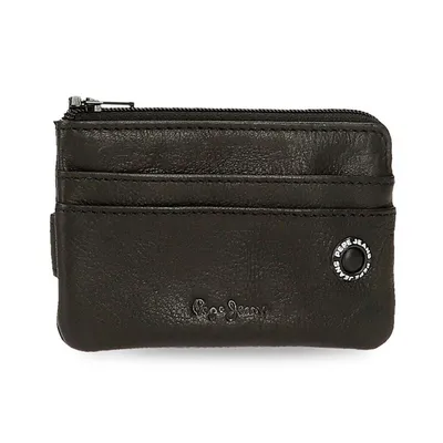Pepe Jeans Muški kožni novčanik Badge 7370131, 11 cm, Crni