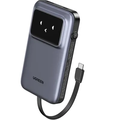 UGreen Eksterna baterija Uno, 10000mAh, 30W, Siva