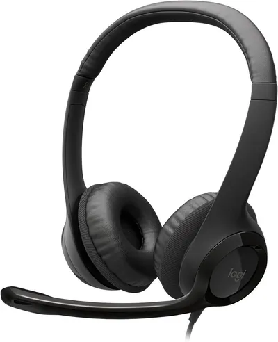Logitech Slušalice H390, USB, Crni