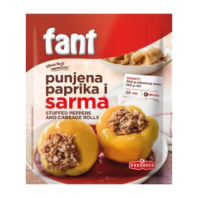 Podravka Fant za punjene paprike i sarme 60 g