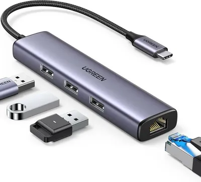 UGreen USB Hub 4 in 1, USB-C