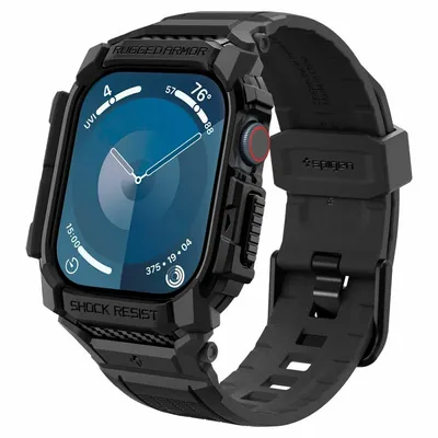 Spigen Maska za Apple Watch 10 Rugged Armor ”Pro”, 46mm, Mat, Crna