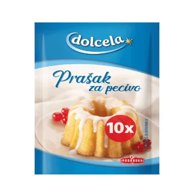 Podravka Dolcela Prašak za Pecivo, 12 g, 10 pakovanja
