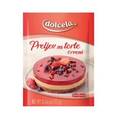 Podravka Dolcela crveni preliv za torte 13 g