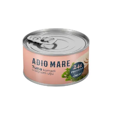 Adio Mare Tuna Komadi u Biljnom Ulju, 150 g