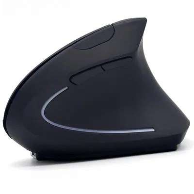 Giga Bežični vertikalni miš JSY-05, Ergonomski, Crni