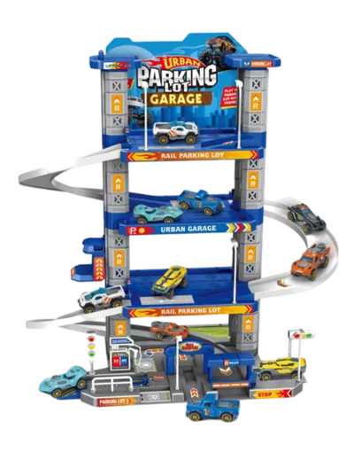 Dječija igračka Željeznički parking MKV689053, Sa aluminijskim vagonima, 65x26 cm