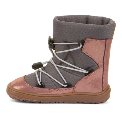 Froddo Dječije čizme, Barefoot Tex Track Wool, G3160251-11, Sivo-roze