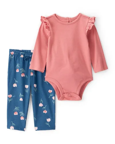 Carters Komplet za bebe, Bodi i Helanke, 1T270310, Roze-plavi