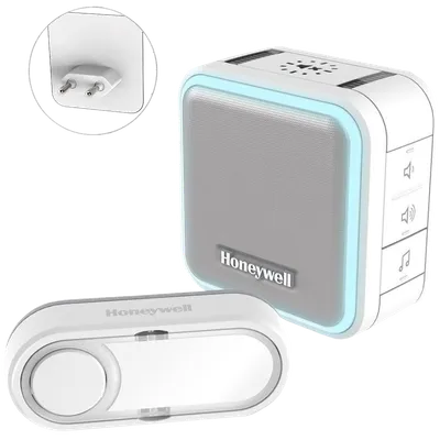 Honeywell Zvono bežično kućno 6 melodija mute timer bijela boja DC515EP2