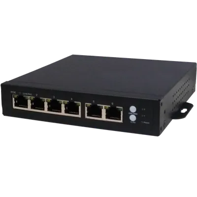 Amiko Home, PoE Mrežni Switch, 6 Port RJ-45, 4 PoE, Rack Ugradnja, POE SWITCH 4CH+2