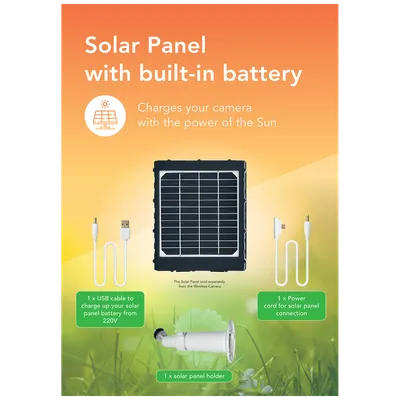 Amiko Home, Solarni panel sa ugrađenom baterijom za BC-16, Solar Panel
