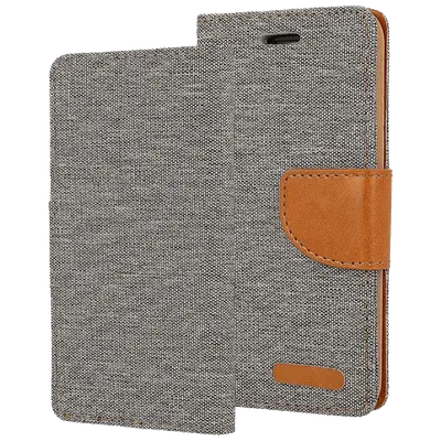 AMA Europe, Futrola za mobitel Samsung J3 2017, siva, Canvas Case Galaxy J3 gray
