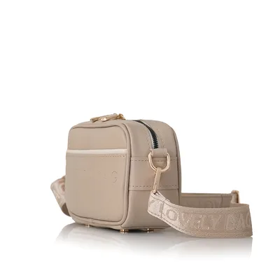 Lovely Bag Selena - Tamno Bež Torba, Zlatni Metal
