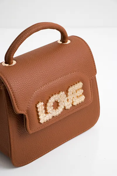 Lovely Bag Saint-Tropez - Svijetlo Smeđa Torba, Crni Metal