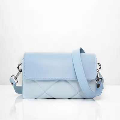 Lovely Bag Xenia Baby - Svijetlo Plava Torba, Crni Metal