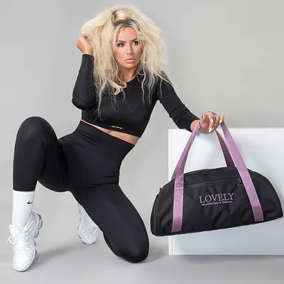 Lovely Bag Sport Bag Medium - Crno/Lila Sportska Torba