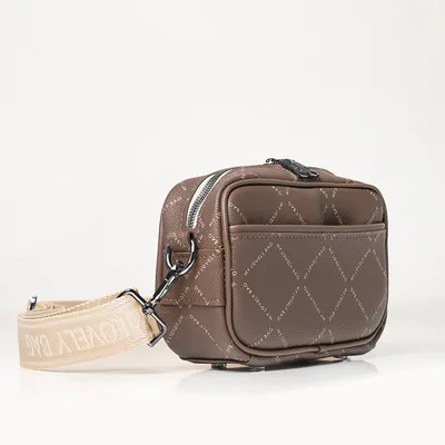 Lovely Bag Selena - Smeđa Torba, Crni Metal