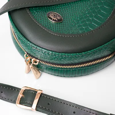 Lovely Bag Viola - Zelena Torba, Zlatni Metal
