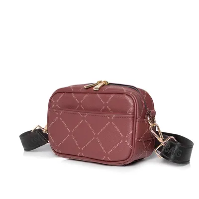 Lovely Bag Selena - Bordo Torba, Crni Metal