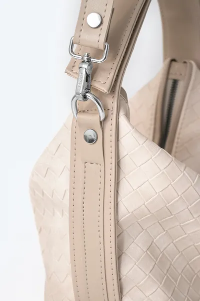 LOVELY BAG Sierra - Bež Torba, Srebreni Metal