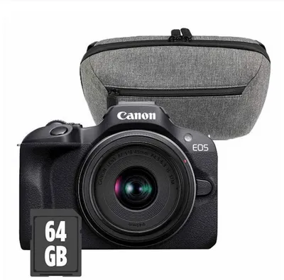 Canon Set Fotoaparat r100, Objektiv rfs18-45, Travel kit torbica i SD64 gb
