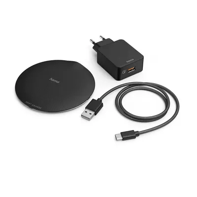 Hama Wireless punjač set FC15 metalni 15W