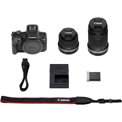 Canon Fotoaparat r100 Objektiv rfs18-45 + Objektiv rfs 55-210 is stm