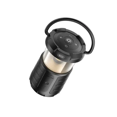 XO Bežični bluetooth zvučnik F49 + kamping lampa, 15W, 2600mAh, Crni