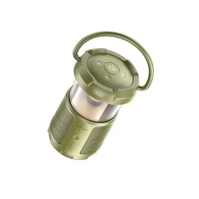 XO Bežični bluetooth zvučnik F49 + kamping lampa, 15W, 2600mAh, Zeleni