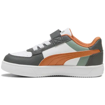 PUMA Boys Caven 2.0 Block Ac+ Ps patike, sivo-narandžaste