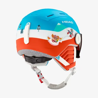 HEAD Kaciga Mojo Visor Paw, Plavo-narandžasta