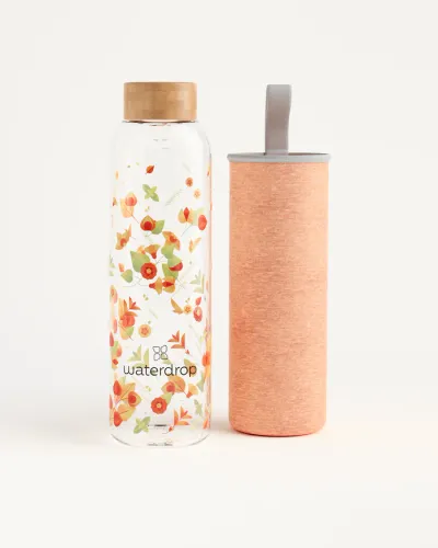 Waterdrop Staklena boca Vibe, 600ml, Šarena