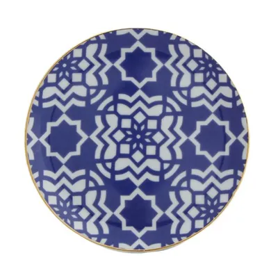 Porland plitki tanjir 17 cm Morocco,  tamnoplave boje