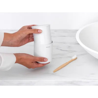 Brabantia Posuda za četkice MindSet, bijele boje