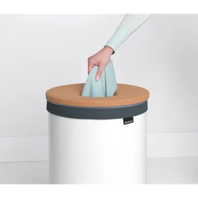 Brabantia Korpa za veš Cork Lid, 60 L, bijele boje