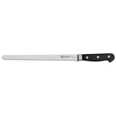 Sanelli Ambrogio Uski nož Maitre, Za pršut i šunku, 26 cm, Crni