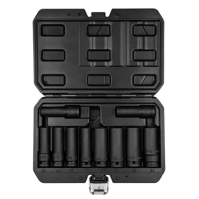 Neo Set udarnih nasadnih ključeva 1/2", 10 kom, 12-107