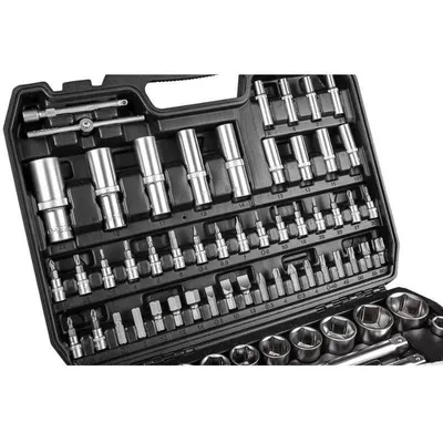 Neo Set nasadnih ključeva 10-212, 108 kom, 1/2", 1/4"