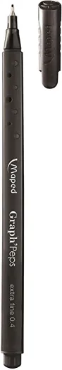 Fineliner 0.4 mm crni box MAPED